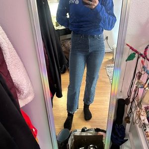 J.Crew high rise wide leg jeans